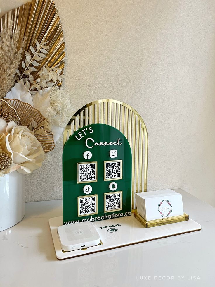 Custom QR Code- Digital Business Card Holder