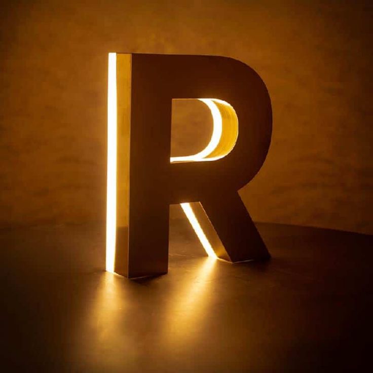 Illuminated Initial Letters - Custom LED Typography Lamps