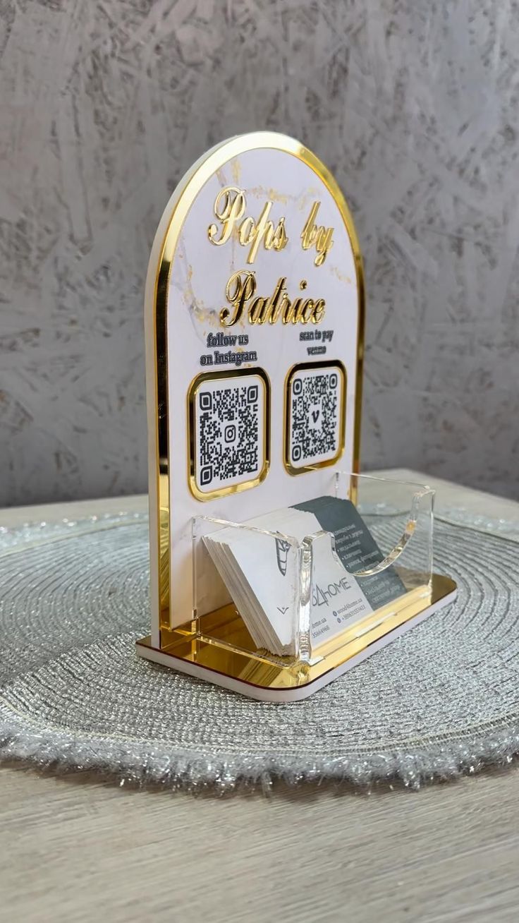 Custom QR Code- Digital Business Card Holder