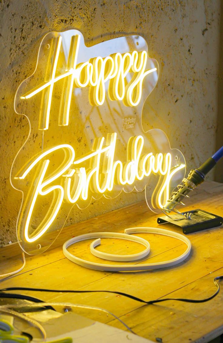 Bespoke Neon Light Signs - Custom Text & Design Lighting
