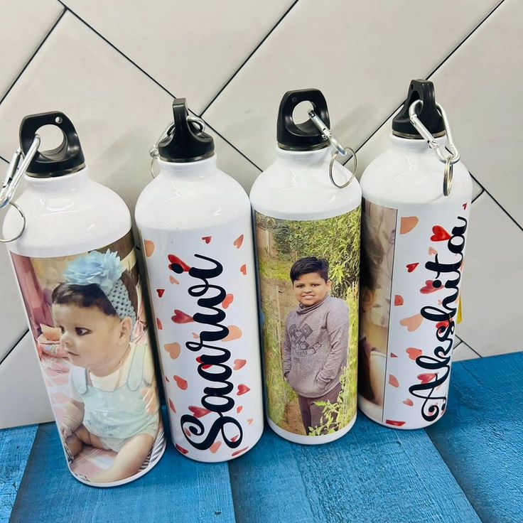 Memory Lane Water Bottles - Custom Photo Collage Tumblers