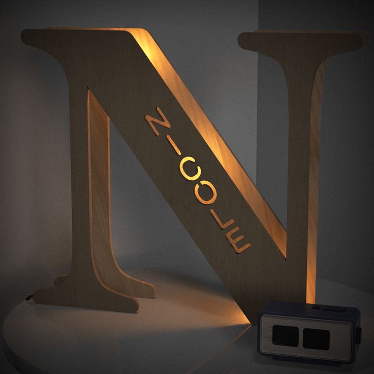 Illuminated Initial Letters - Custom LED Typography Lamps