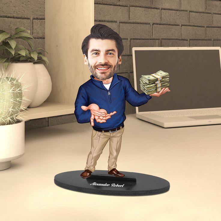Personalized Bobblehead Style Caricatures - Custom Mini-Me Figurines