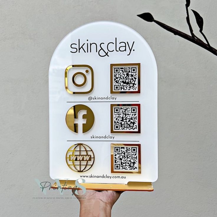 Custom QR Code- Digital Business Card Holder